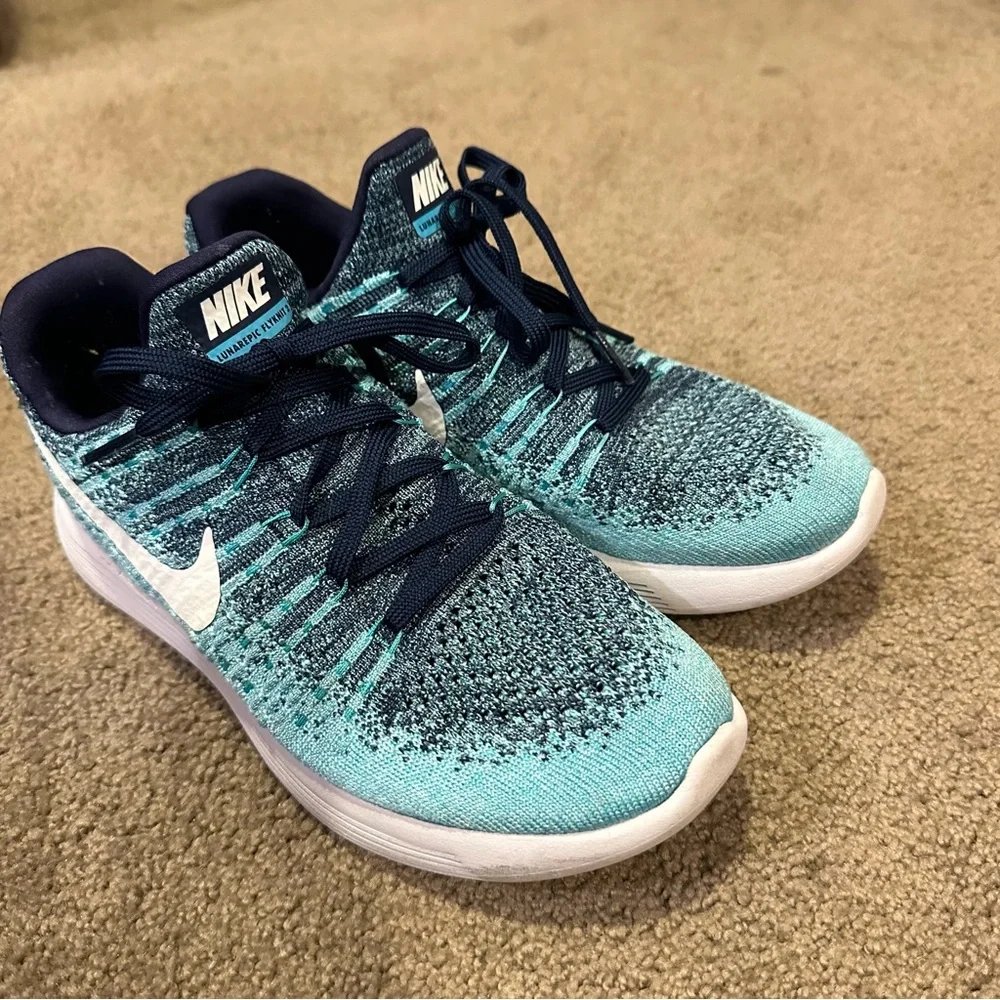 NIKE LUNAREPIC LOW FLYKNIT 2 RUNNING SHOES Sneakers Lunarlon Binary Blue